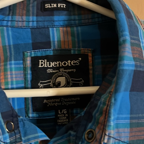 Western style snap down shirt slim fit l2 - Picture 3 of 4